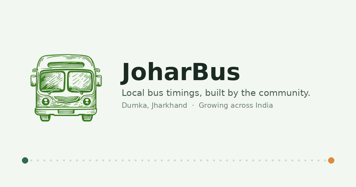 JoharBus — 官网预览图